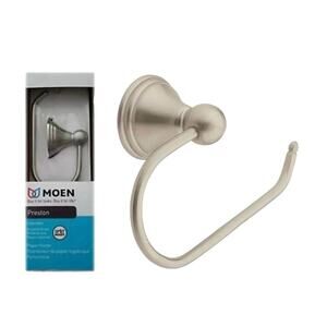 MOEN Preston Single Post Toilet Paper Holder in Spot Resist Brushed Nickel